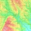Dallas County topographic map, elevation, relief