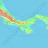 Panama topographic map, elevation, relief