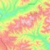 Chatkal ridge topographic map, elevation, relief